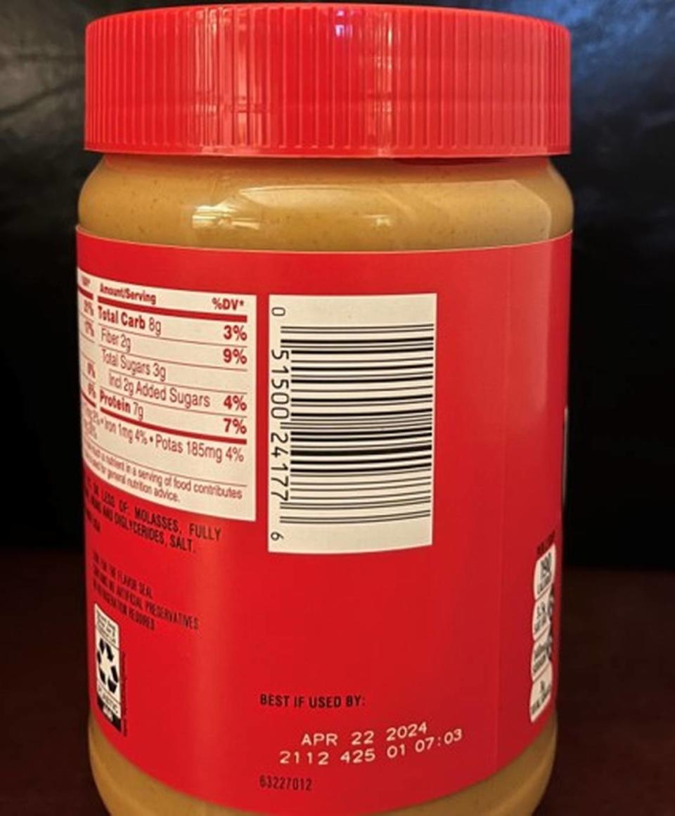 The J.M. Smucker Company has voluntarily recalled certain Jif brand peanut butter products that have the lot code numbers between 1274425 to 2140425, which were manufactured in Lexington, Kentucky, due to possible salmonella contamination.