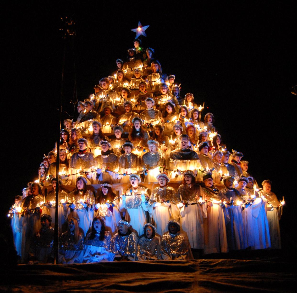 The Belhaven Singing Christmas Tree returns to the campus this December for its 90th rendition.