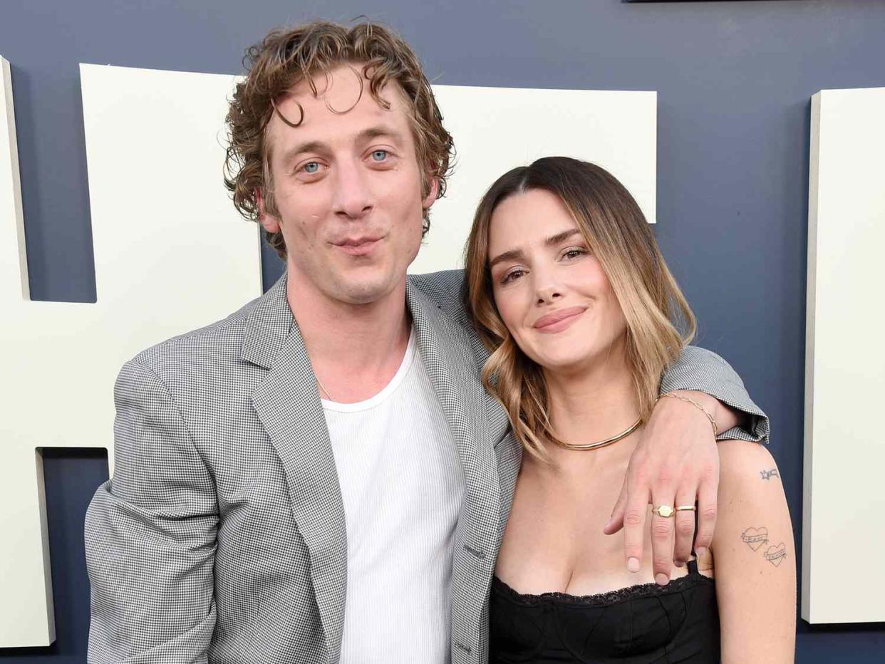 Jeremy Allen White and Addison Timlin attend FX's "The Bear" Los Angeles Premiere at Goya Studios on June 20, 2022 in Los Angeles, California