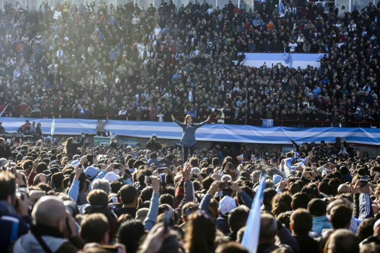 Cristina Kirchner launched a new political party called Citizen Union at a rally in Buenos Aires on June 20