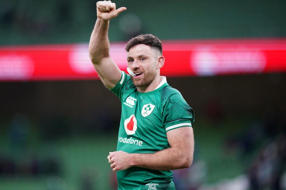 Hugo Keenan wants to help end Ireland’s decade-long wait for Six Nations success in Cardiff (Niall Carson/PA) (PA Archive)