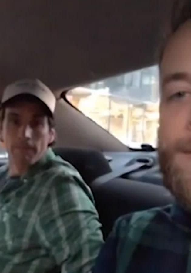 Hamish has taken a hilarious swipe at Karl Stefanovic during a cab ride with his good friend Andy Lee. Source: Instagram/HamishBlake