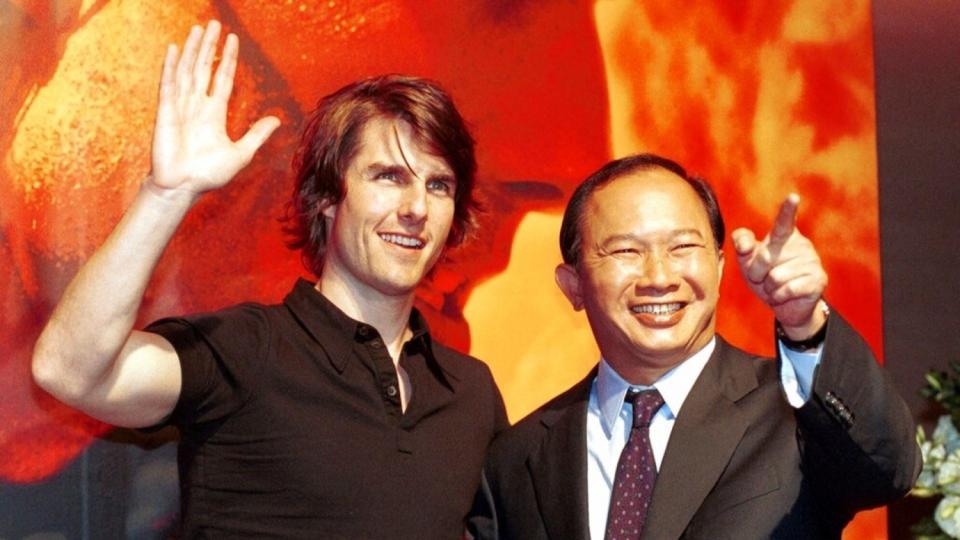 「回憶殺」！湯姆克魯斯和吳宇森2000年6月2日來台北出席合作電影《不可能的任務2》記者會（圖片來源：美聯社）