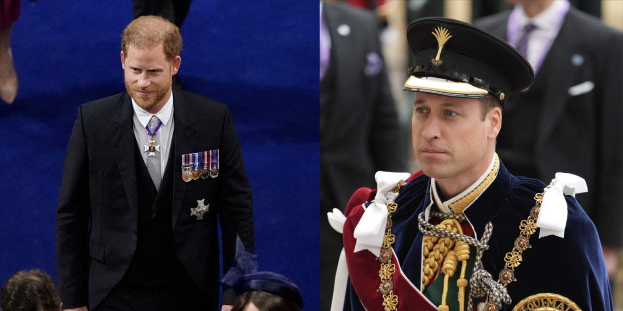 william and harry at the coronation
