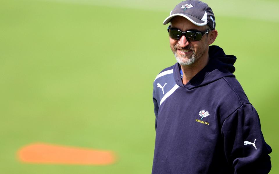 Jason Gillespie coaching Yorkshire in 2015 - GETTY IMAGES