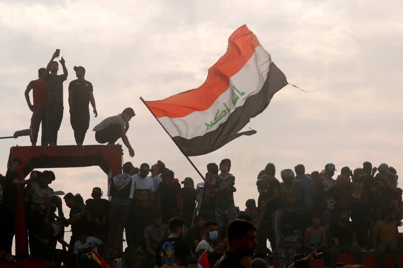 Iraqis take to the streets on protest anniversary