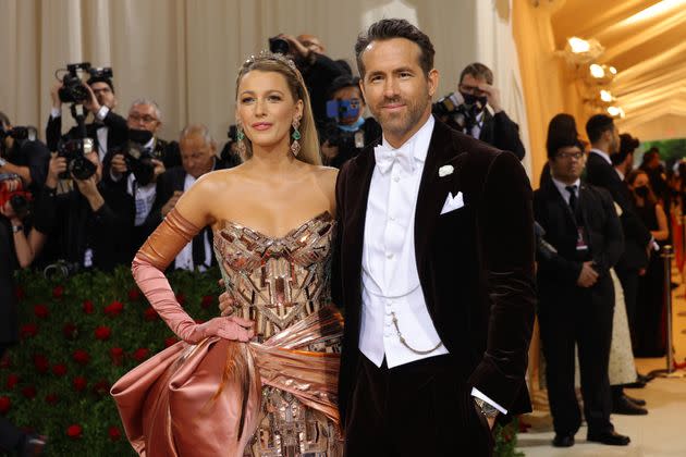 Blake Lively and Ryan Reynolds attend the 2022 Met Gala in May. (Photo: Mike Coppola via Getty Images)