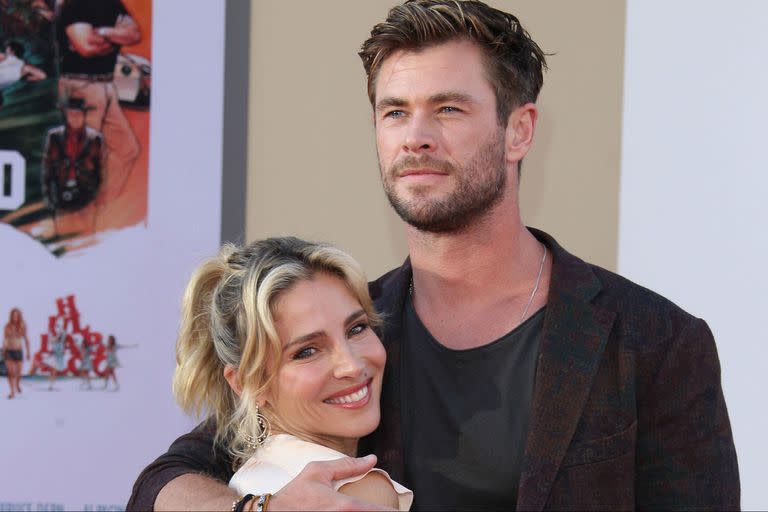 Chris Hemsworth y su esposa, Elsa Pataky, pura sonrisa ante los flashes