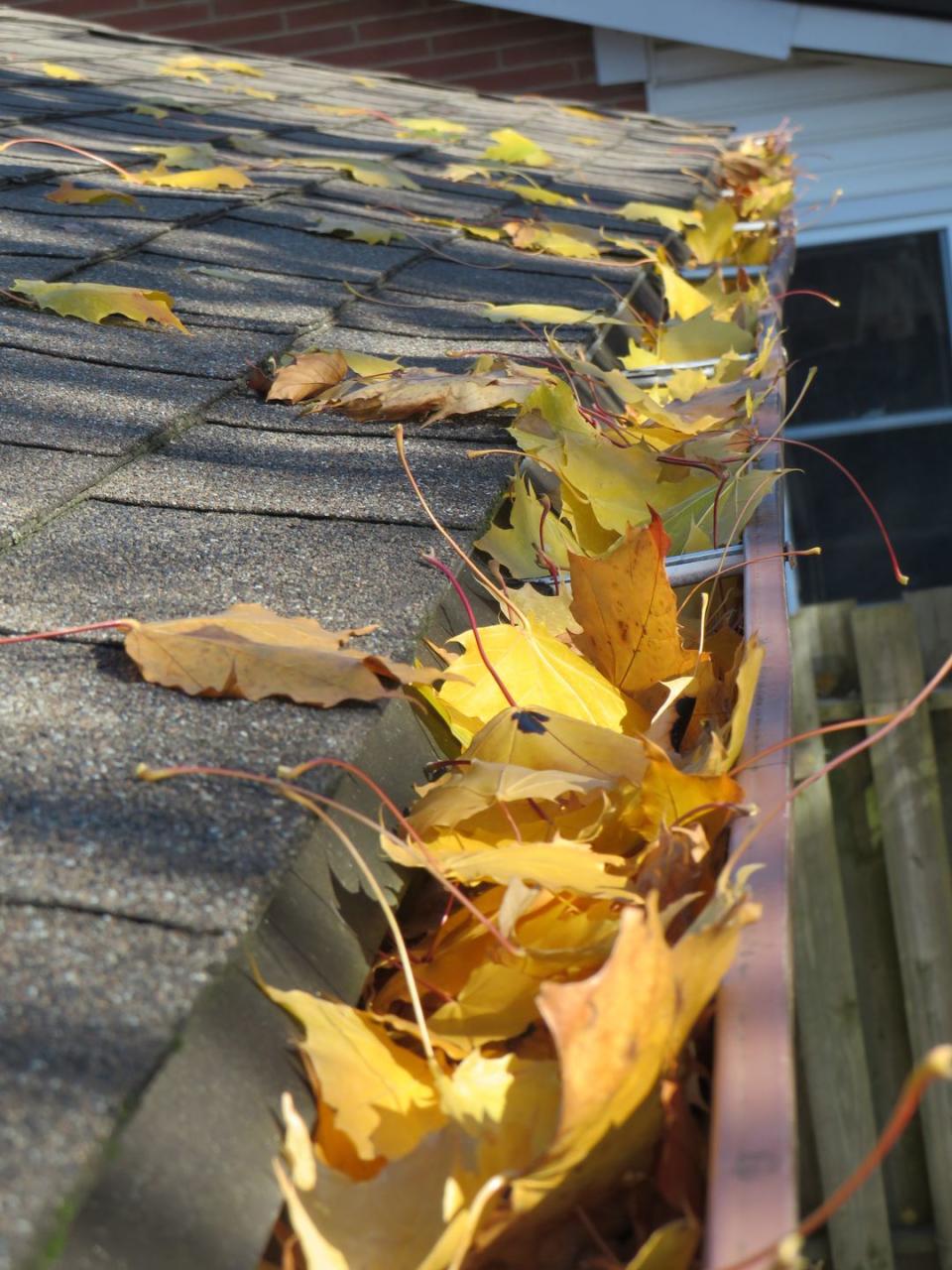 5) Make sure the gutters are clean.