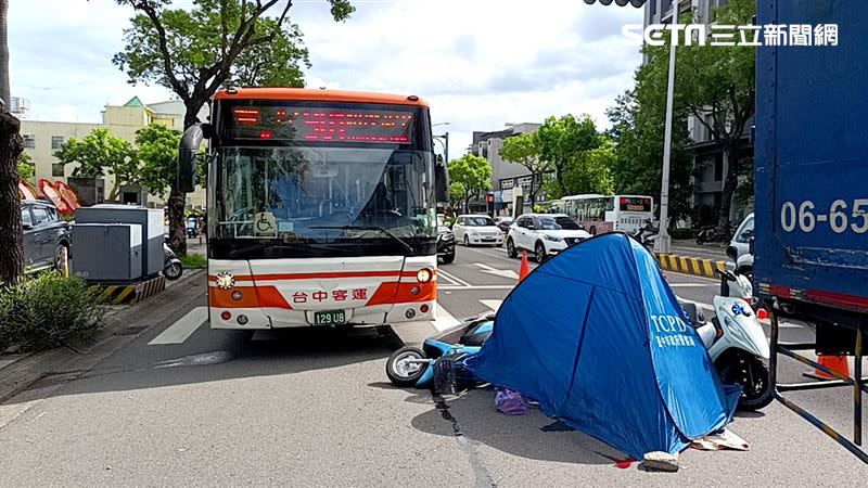 台中潭子發生死亡車禍，73歲阿公載孫女外出遇死劫。（圖／翻攝畫面）