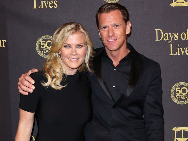 <p>Paul Archuleta/FilmMagic</p> Alison Sweeney and David Sanov attend the "Days Of Our Lives" 50th Anniversary in November 2015