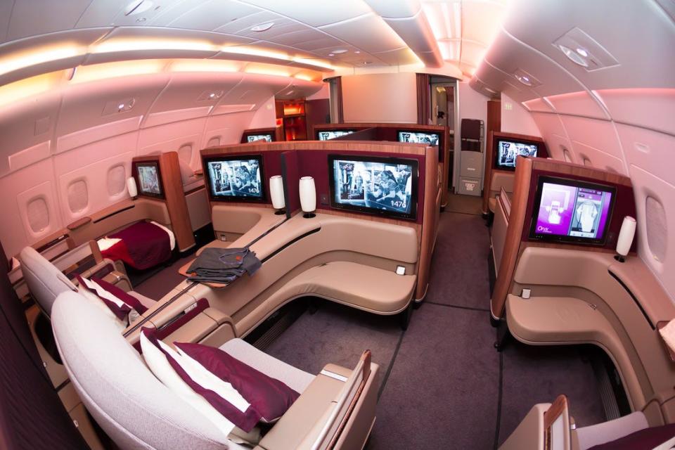 Qatar A380 first class.