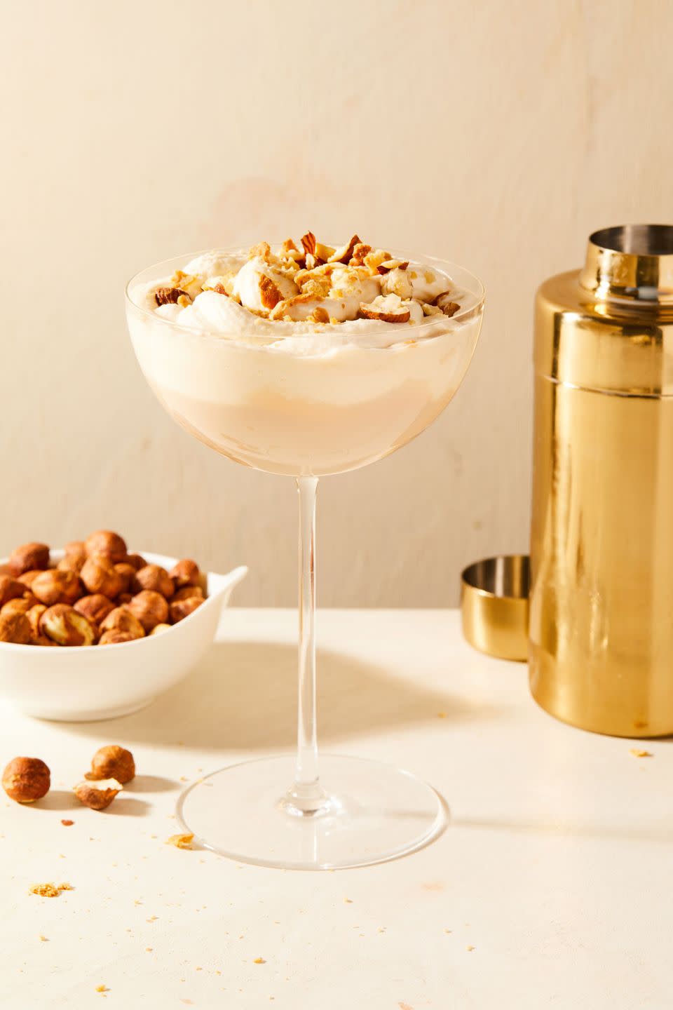 <p>The sweetness and subtle nuttiness of the hazelnut liqueur Frangelico is the perfect partner to rich Irish cream. The almost inevitable <a href="https://www.delish.com/cooking/recipe-ideas/a24492200/how-to-make-homemade-whipped-cream/" rel="nofollow noopener" target="_blank" data-ylk="slk:whipped cream" class="link ">whipped cream</a> mustache that follows is highly worth it. </p><p>Get the <strong><a href="https://www.delish.com/cooking/recipe-ideas/a35686657/nutty-irishman-recipe/" rel="nofollow noopener" target="_blank" data-ylk="slk:Nutty Irishman recipe" class="link ">Nutty Irishman recipe</a>. </strong></p>