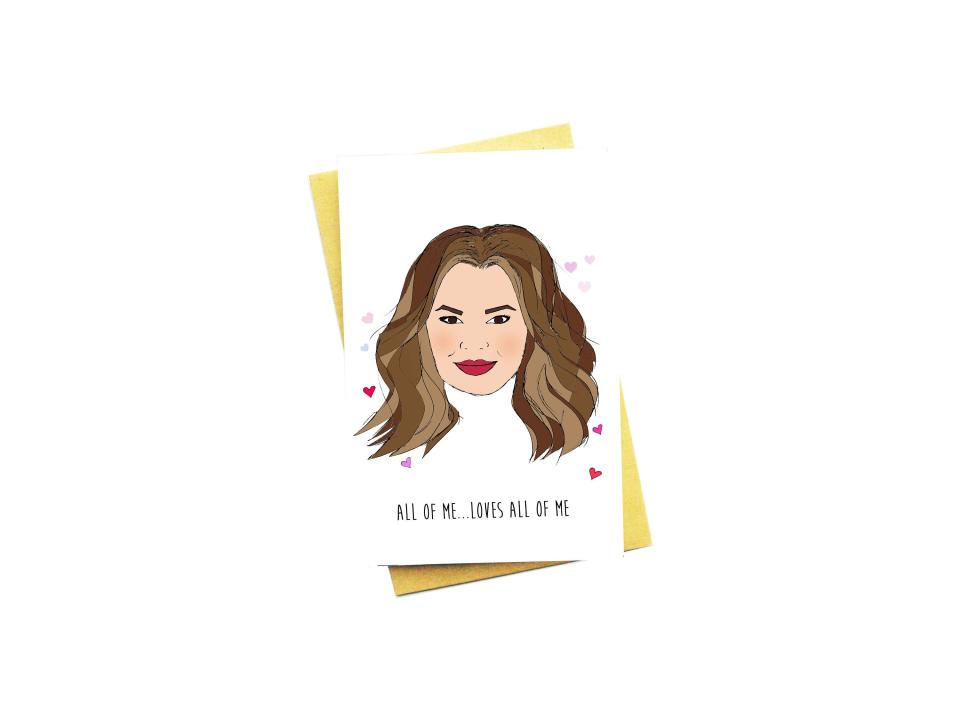 1) Chrissy Teigen "All Of Me" Card