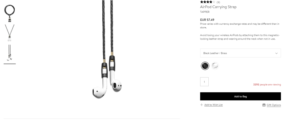 Die "Airpod Carrying Straps" von Nordstrom (Bild: Nordstrom)