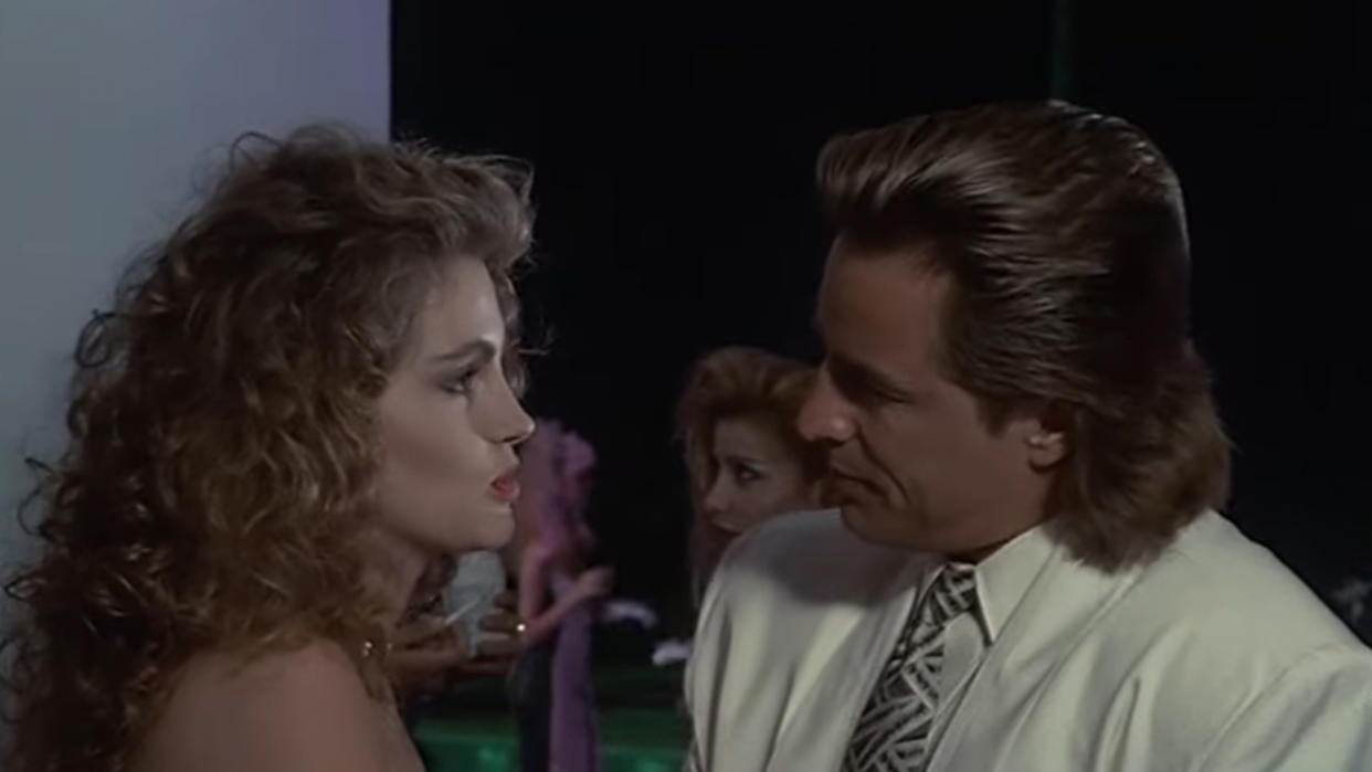  Julia Roberts with Don Johnson on Miami Vice. 