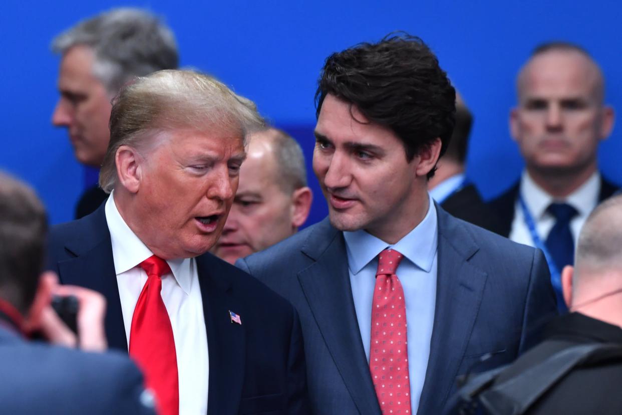 Donald Trump et Justin Trudeau le 4 décembre 2019 (Photo d'illustration) - Nicholas Kamm / AFP