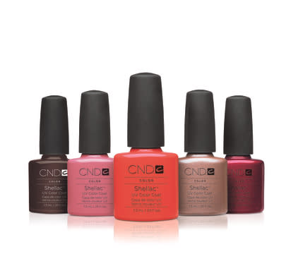 CND's Shellac is the first hybrid nail color that applies like polish, wears flawlessly for 14 days of high gloss shine, and is removed in minutes.