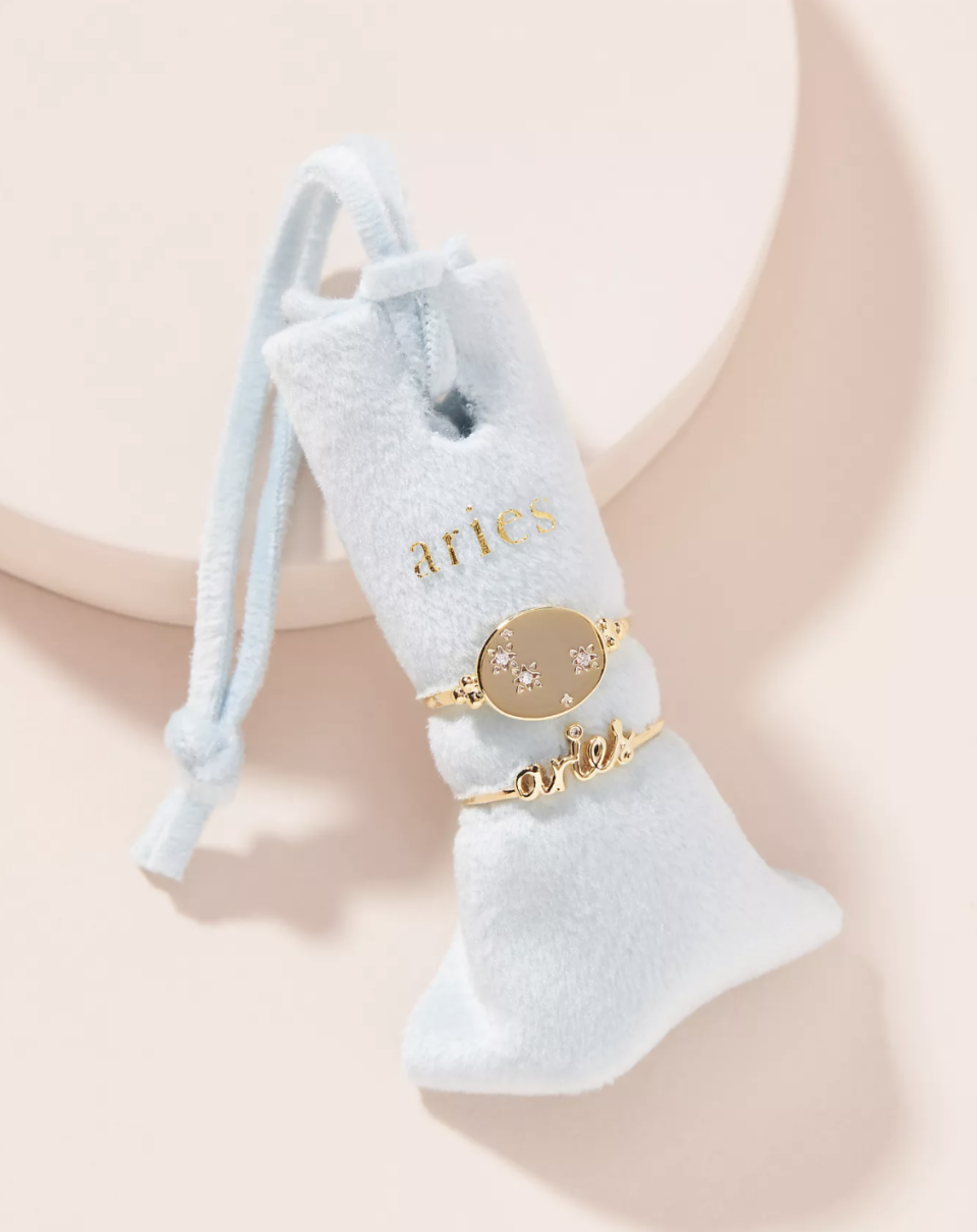 Zodiac Ring Set - Anthropologie, $