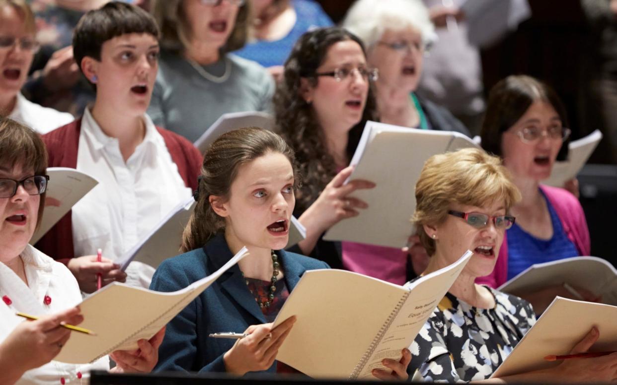 Dignified pathos: the London Symphony Chorus in rehearsals for Never to Forget - Kevin Leighton