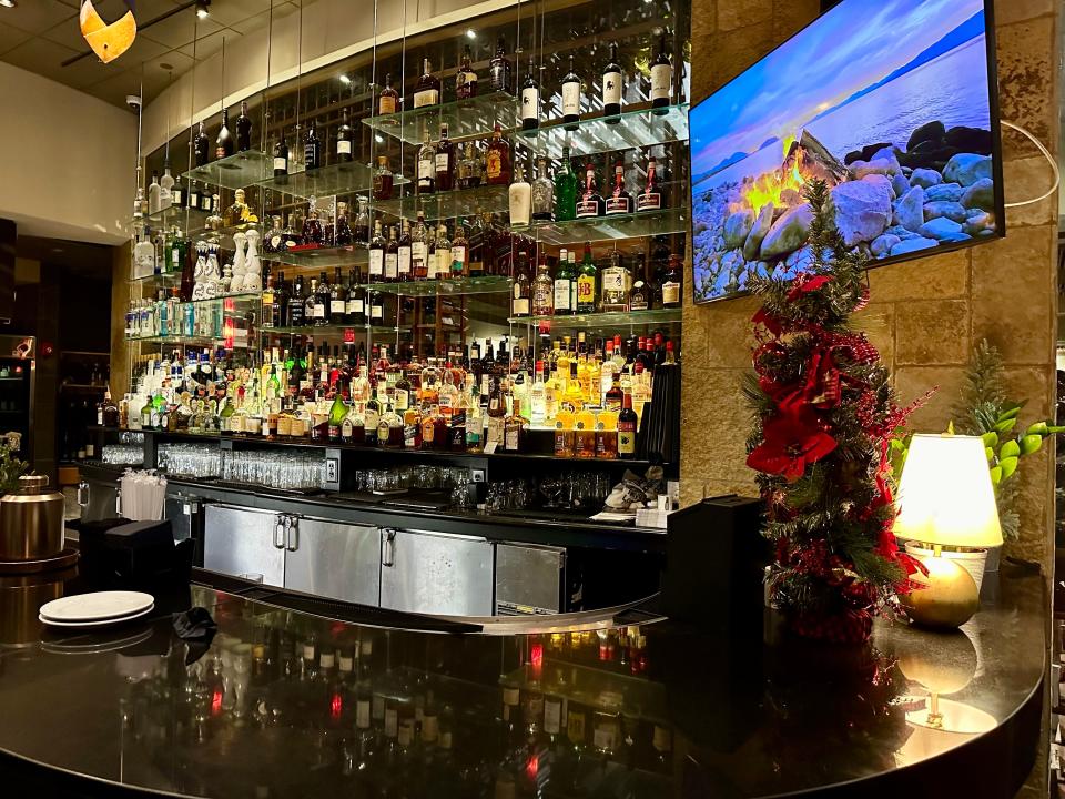 bar area inside a fogo de chao steak house in florida