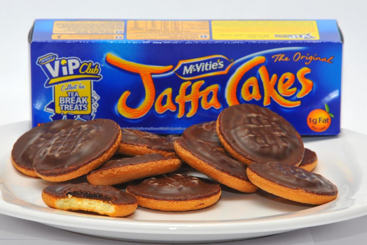 Standard Jaffa cakes boxes have been reduced from 12 to 10 biscuits: PA Archive/PA Images