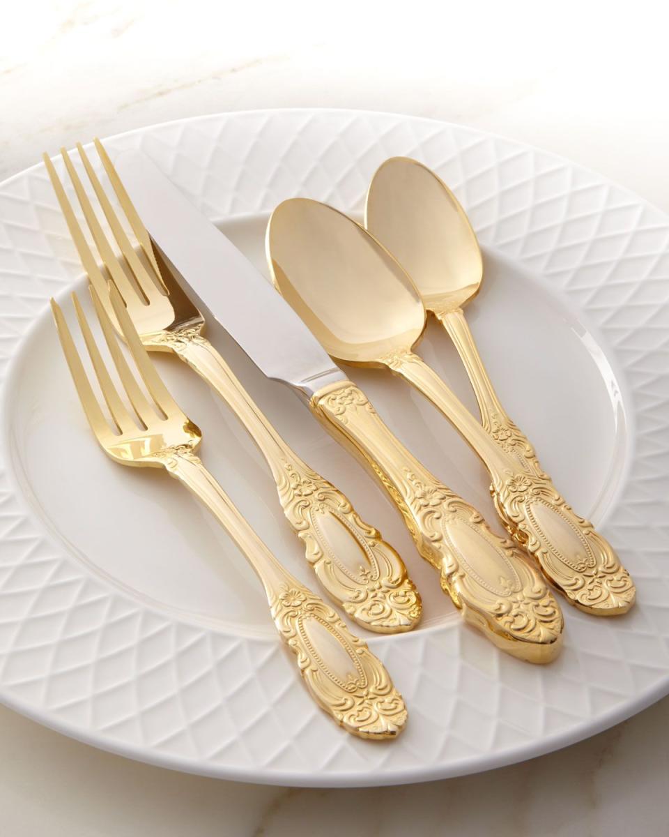 Gold-Plated Grand Duchess Flatware for the "All Through The House" Place Setting