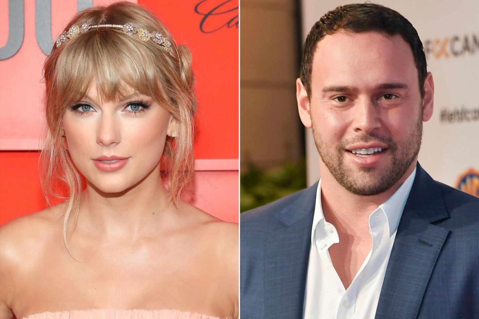 Taylor Hill/FilmMagic; Rob Latour/Shutterstock Taylor Swift and Scooter Braun