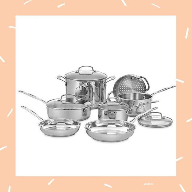 15 Piece Purple Cookware Set