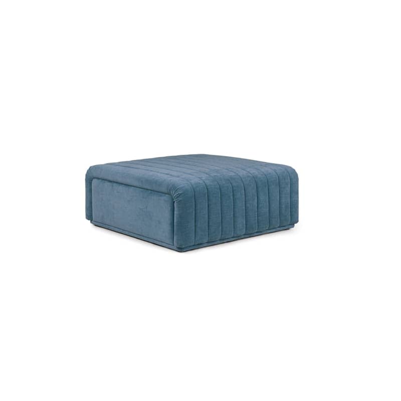 Sefto Saltwater Blue Ottoman