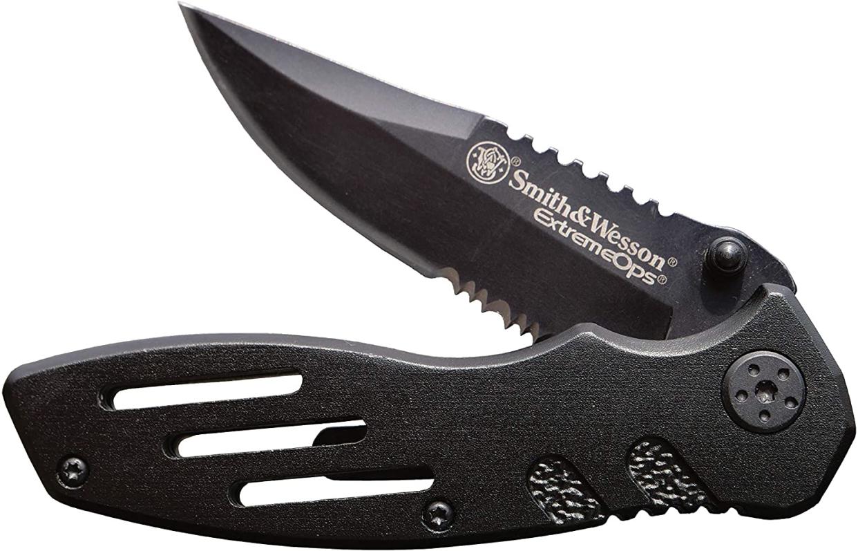 folding knives smith wesson extreme cops