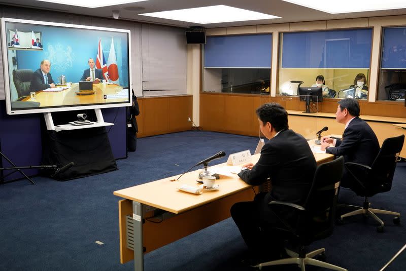 Japan-Britain Foreign and Defense Ministerial Meeting "2+2" video conference