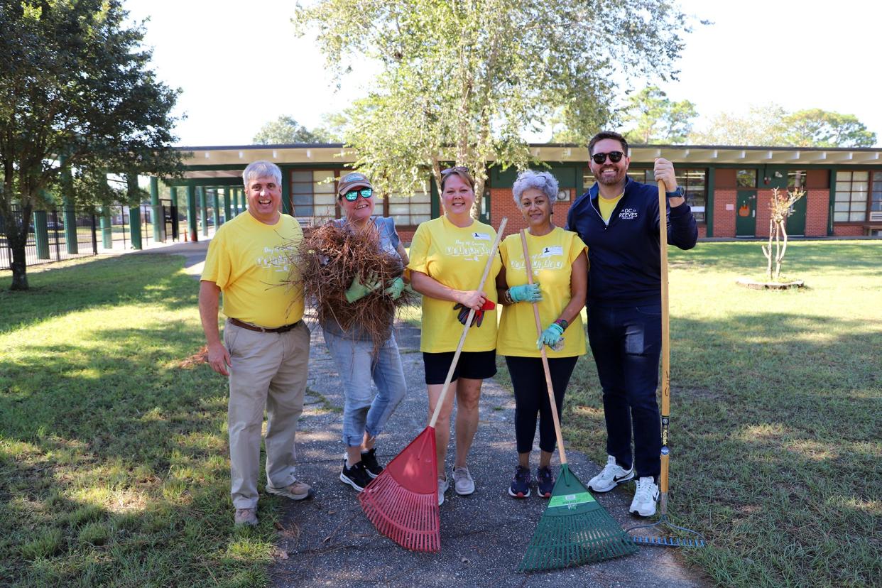 The community comes together to support the United Way Day of Caring.