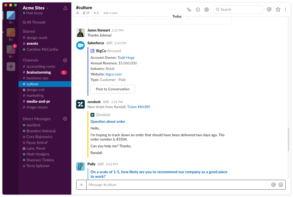 Slack app