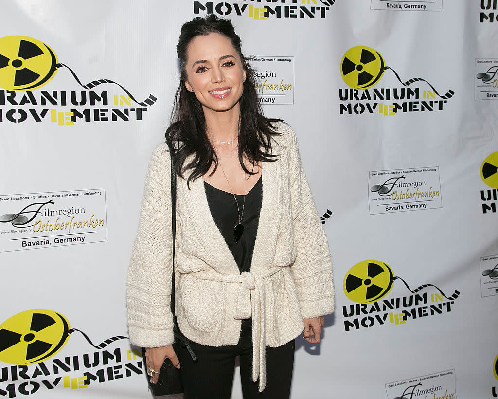 Eliza Dushku attends a premiere in L.A. in 2016. (Photo: Gabriel Olsen/FilmMagic)