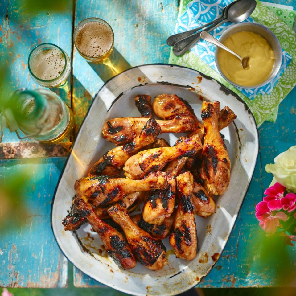 Sticky Glazed Chicken Drumsticks