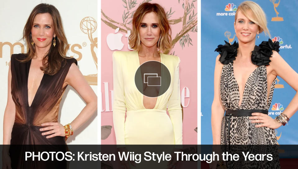 kristen wiig photos, style through the years, before and after, red carpet fashion celebrity style outfits