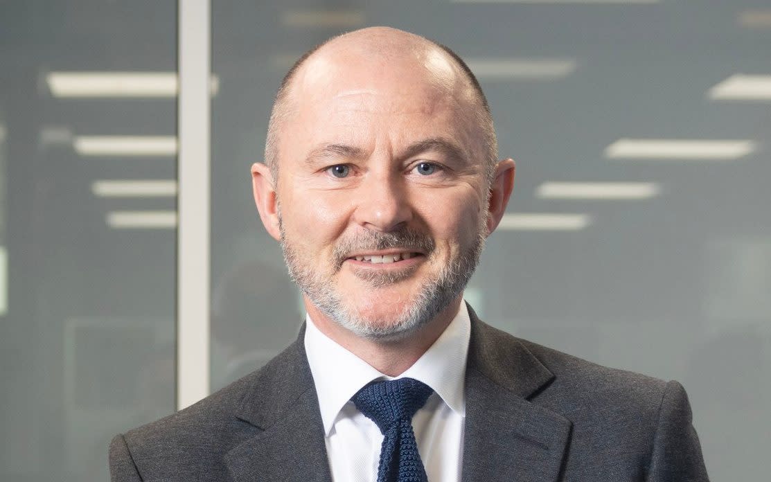 Gavin Stephens in his office at the National Police Chiefs' Council