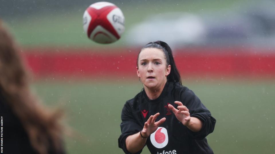 Sian Jones in Wales training