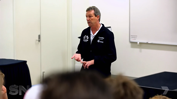 Neale addressed young footballers about his condition to raise awareness