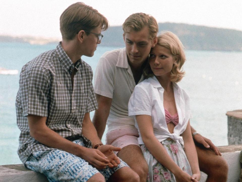 Obsession: Matt Damon, Jude Law and Gwyneth Paltrow in ‘The Talented Mr Ripley’ (Shutterstock)