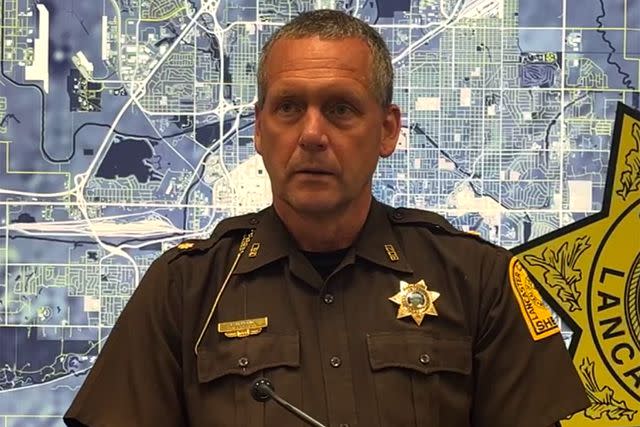 <p>Lancaster County Sheriff's Office/Facebook</p> Lancaster County Sheriff's Office press conference