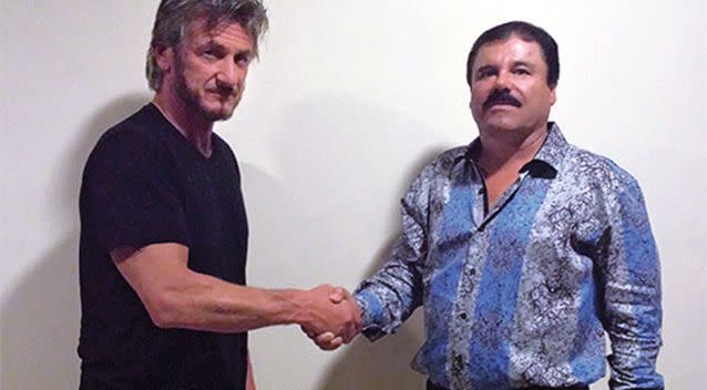 Officials are investigating Sean Penn and a Mexican actress over their meeting with Joaquin 'El Chapo' Guzman. Photo: Rolling Stone