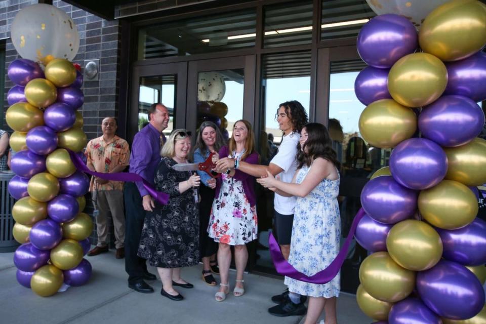 The Sumner-Bonney Lake School District held a ribbon-cutting ceremony Wednesday, May 17, for its new $37.8 million building at Sumner High.