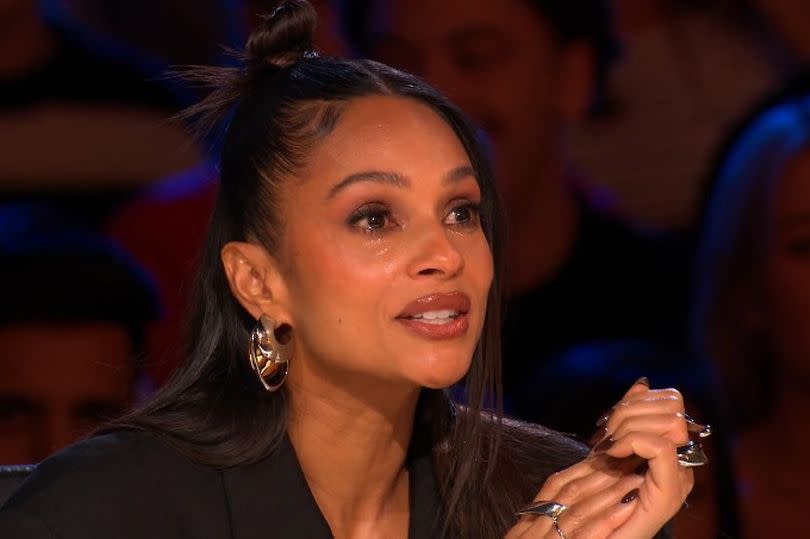 Alesha Dixon in tears over Ravi's Dream Team performance -Credit:ITV