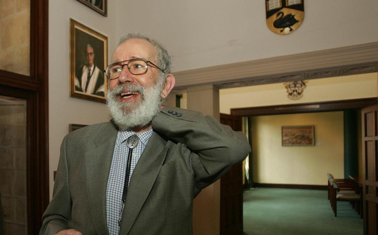 Robin Warren after winning the 2005 Nobel Prize in Medicine