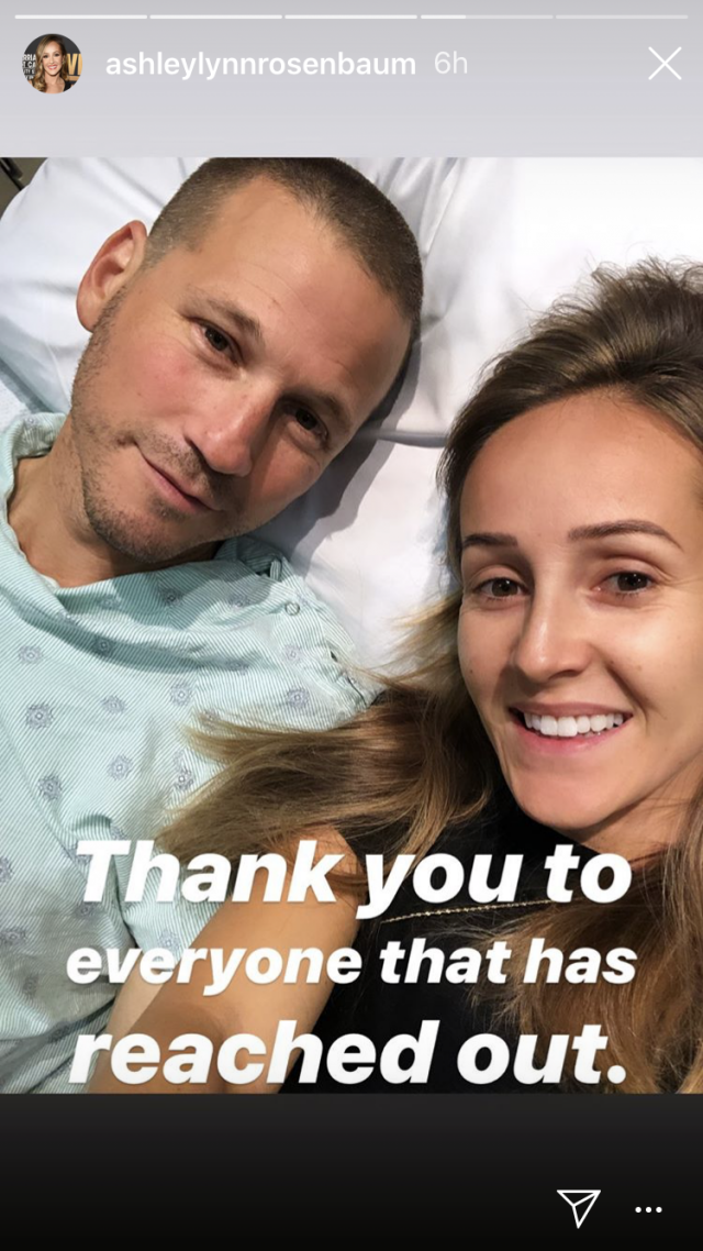 The reality TV star and his wife, Ashley Hebert, shared the news on social media on Sunday.