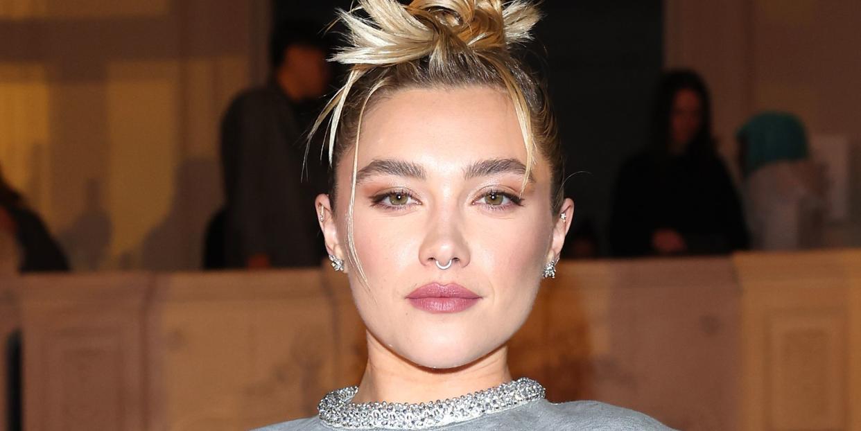 florence pugh legs abs thong butt see through skirt photos