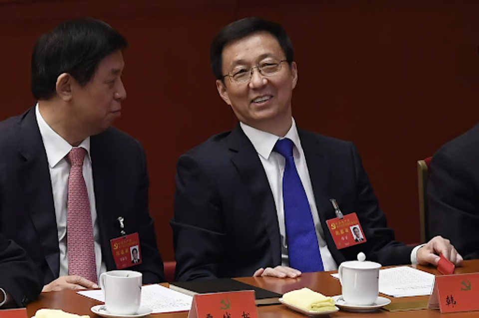 Mr Han led Hong Kong affairs on behalf of the Chinese Communist Party between 2018 and March this year (Getty Images)