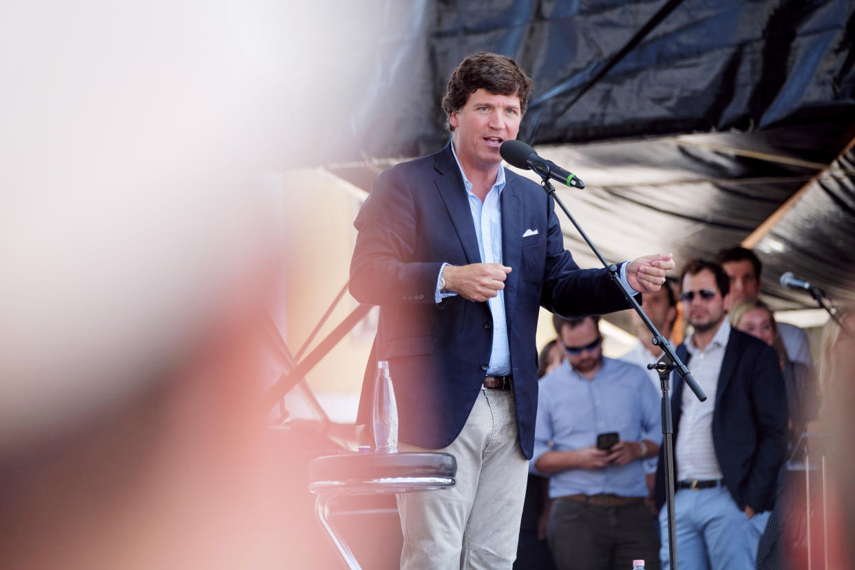 Conservative Festival In Hungary Features U.S. TV Host Tucker Carlson (Janos Kummer / Getty Images file)